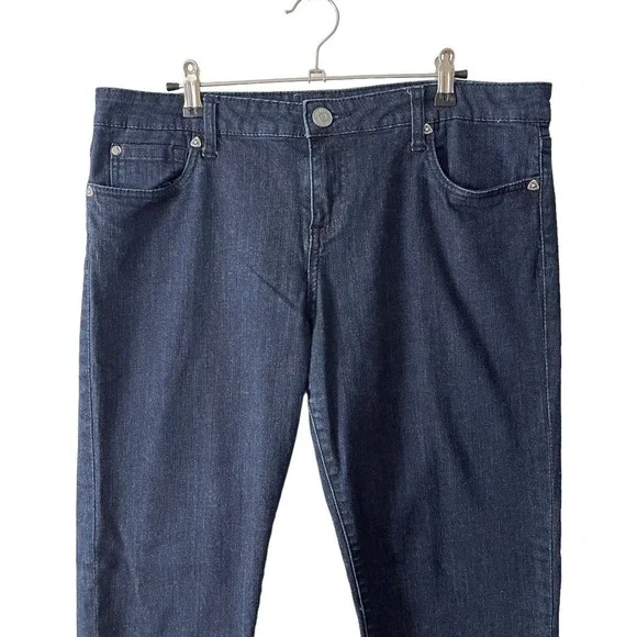 Kut From The Kloth 14 Skinny Jeans Dark Blue Denim Mid Rise Stretch Slim - Picture 5 of 9